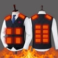 thumbnail image 1 of guisaled Mens Heated Vest Waterproof Electric Heated Sleeveless Jacket Waterproof Thicken Winter Warm Lightweight Vests, 1 of 7