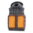 thumbnail image 1 of guisaled Mens Heated Vest with Hood Lightweight Rechargeable USB Heated Vest 9 Heating Levels Battery Pack Not Included Heated Jackets, 1 of 6