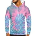 thumbnail image 1 of guisaled Mens Hoodies Pullover Big and Tall Colorful Graphic Hoodie Long Sleeve Casual Drawstraing Loose Comfy Hooded Sweatshirts, 1 of 3