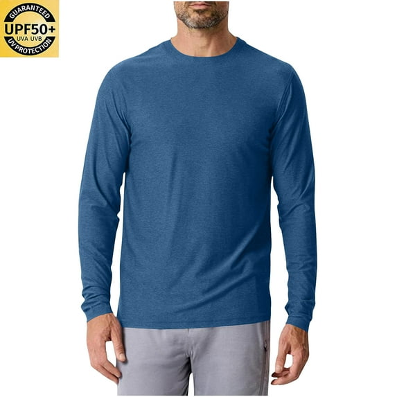 guisaled Mens Long Sleeve Shirts Quick Dry Rash Guard Moisture Wicking Fishing Shirts Athletic Running Gym Workout Tee Shirts Valentines Day s