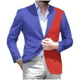 thumbnail image 1 of guisaled Mens Plaid Blazer Jacket Dressy Casual Slim Fit Checkered Suit Jackets One Button Notch Lapel Wedding Prom formal Sport Coats Deals, 1 of 1