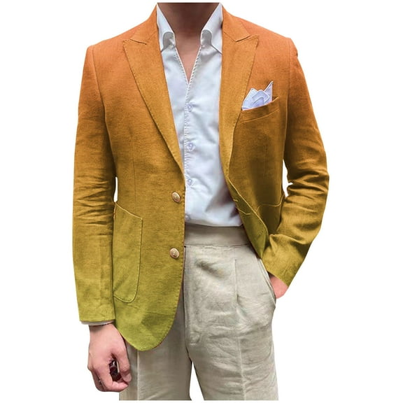 guisaled Mens Sport Coat Casual Slim Fit Blazer Jackets Two Button Notch Lapel Lightweight Suit Jacket Office Business Dressy Jackets