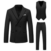 guisaled Mens Suit 2 Piece Suits for Men Slim Fit Solid Button Down Jacket Pant Tuxedo Set formal Business Wedding Party Outfits