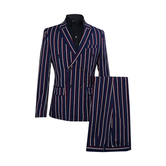 guisaled Mens Suits Wedding Sequins Slim Fit 2 Piece Blazer Jackets and Pants Suits Button Notch Lapel Fashion Floral Tuxedo Suits
