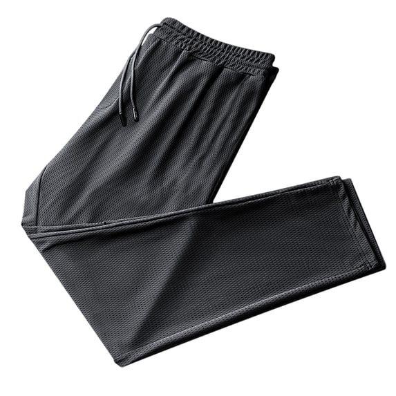 guisaled Mens Sweatpants Open Bottom with Pockets Drawstring Elastic Waisted Athletic Pants Summer Lightweight Quick Dry Cool Workout Pants