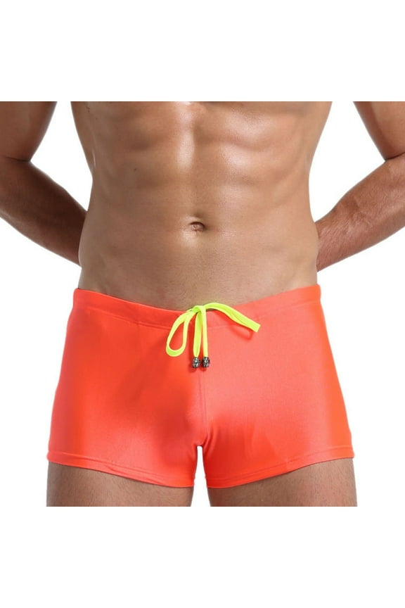 Mens Swim Briefs Quick Dry Square Leg Athletic Training Swim Jammers Swimsuit Workout Shorts Sports Swim Tights Swimwear Valentine'S Day s