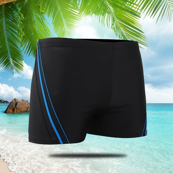 guisaled Mens Swim Jammers Swimsuit Square Leg Quick Dry 3 Inch Inseam Stretch Slim Fit Athletic Training Endurance Swimming Jammer Trunks