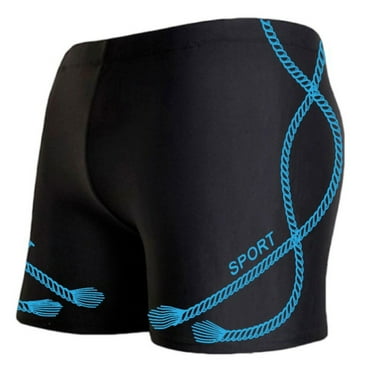 guisaled Mens Swim Jammers Swimsuit Square Leg Quick Dry 3 Inch Inseam Stretch Slim Fit Athletic Training Endurance Swimming Jammer Trunks Savings