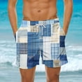 thumbnail image 1 of guisaled Mens Swim Shorts Swim Shorts for Men Quick Dry Elastic Waisted Swim Trunks Summer Lightweight Loose Fit Patchwork Hawaii Beach Swim Buttom, 1 of 6