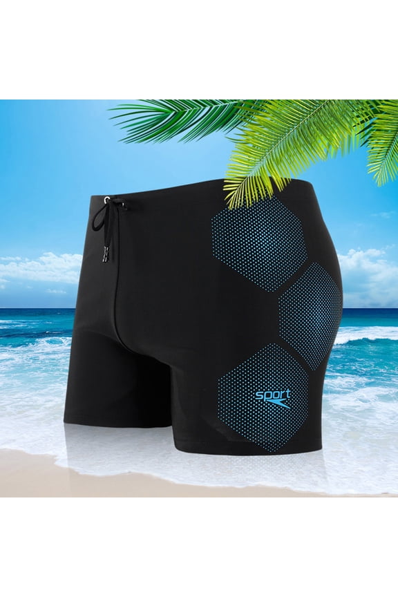 Mens Swim Trunks Athletic Training Swim Jammers Quick Dry Square Leg Slim Fit Compression Swim Shorts Board Shorts