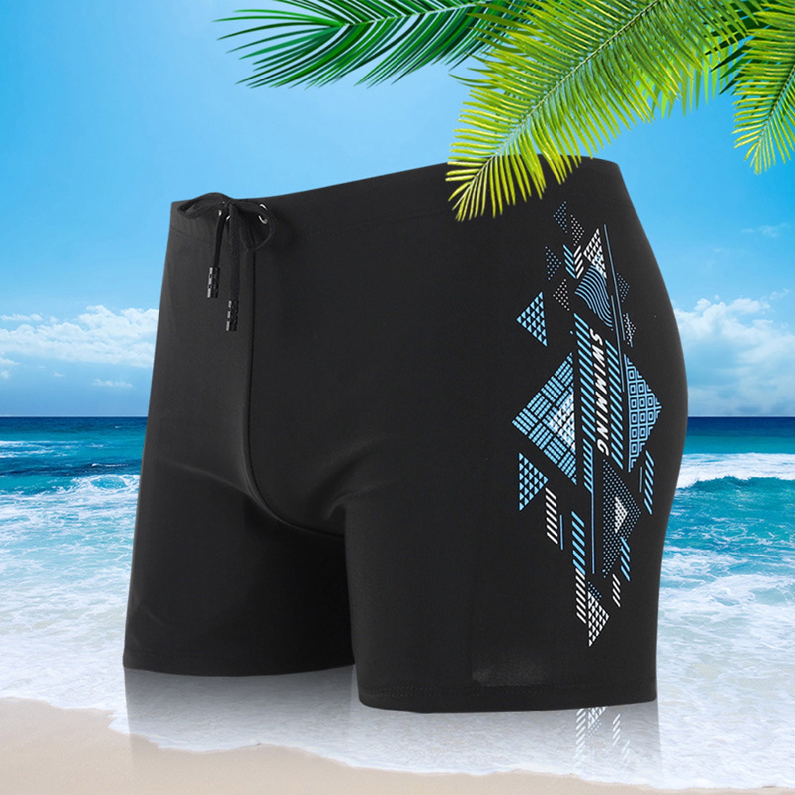 guisaled Mens Swim Trunks Athletic Training Swim Jammers Quick Dry ...