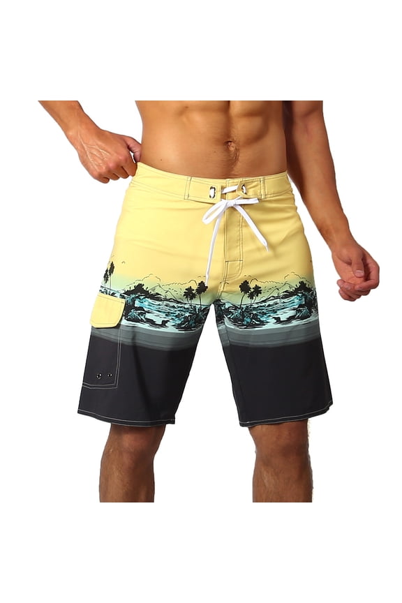 Mens Swim Trunks Board Shorts 7 Inch Inseam Summer Quick Dry Drawstring Waisted Beach Shorts Swimwear Bathing Suit Valentine'S Day s