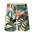 thumbnail image 1 of guisaled Mens Swim Trunks Quick Dry Stretch Beach Shorts Drawstring Elastic Waisted 9 Inch Inseam Board Shorts Swimwear, 1 of 3