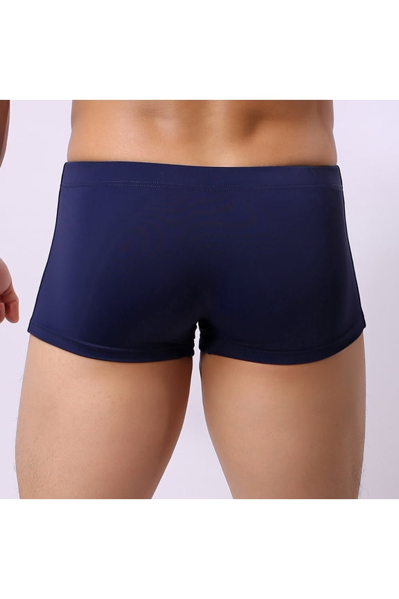 Mens Swim Trunks Swimwear Bathing Suit Swim Brief Slim Fit Strech Quick Dry Square Leg Board Shorts Swimsuit 2025 S-L