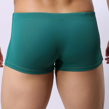 guisaled Mens Swim Trunks Swimwear Bathing Suit Swim Brief Slim Fit Strech Quick Dry Square Leg Board Shorts Swimsuit 2025 S-L Savings