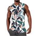 thumbnail image 1 of guisaled Mens Tank Tops Beach Summer Sleeveless Shirts Fashion Hawaiian Graphic Holiday Vacation Tank Top Casual Crewneck Top Sale, 1 of 4