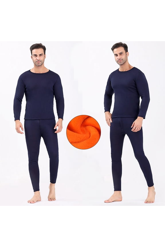 Mens Thermal Underwear Set Fleece Lined Long Johns For Men Warm Cotton Shirts And Pants Base Layer Winter Cold Weather s 2025