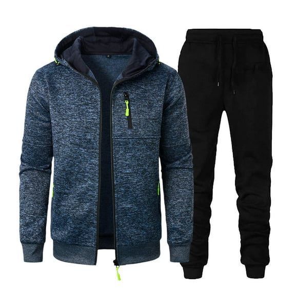guisaled Mens Tracksuits Sweatsuits for Men 2 Piece Sets Outfits Long Sleeve Casual Full Zip Athletic Hoodie Jogging Sportswear