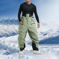 thumbnail image 1 of guisaled Mens Waterproof Snow Bibs Baggy Ski Pants Snowboard Overall Winter Insulated Windproof Thicken Warm Snow Pants Savings, 1 of 9