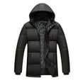 thumbnail image 1 of guisaled Mens Winter Coats Water Resistant Windproof Puffer Jacket Full Zipper Hooded Lightweight Warm Insulated Quilted Jackets, 1 of 7