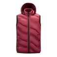 thumbnail image 1 of guisaled Puffer Vests for Men Hooded Lightweight Insulated Sleeveless Quilted Jackets Warm Down Outerwear for Work Travel, 1 of 7