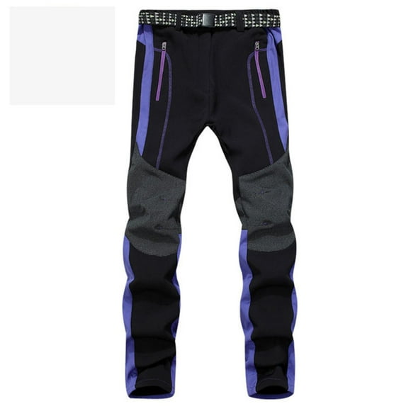 guisaled Snow Pants Men Big and Tall Winter Ski Waterproof Softshell Snowboard Pants Outdoor Hiking Fleece Lined Zipper Bottom Leg