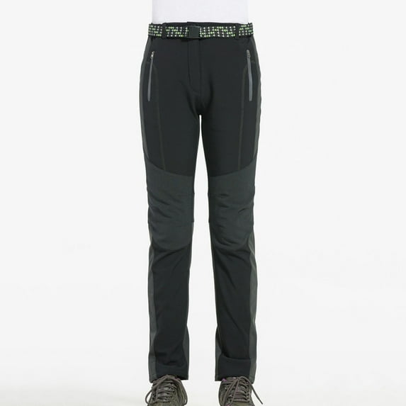 guisaled Snow Pants Men Big and Tall Winter Ski Waterproof Softshell Snowboard Pants Outdoor Hiking Fleece Lined Zipper Bottom Leg