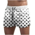 thumbnail image 1 of guisaled Summer Swim Trunks for Men Quick Dry Stretch Board Shorts Drawstring Low Waisted 5 Inch Inseam Swim Shorts Bathing Suits, 1 of 4