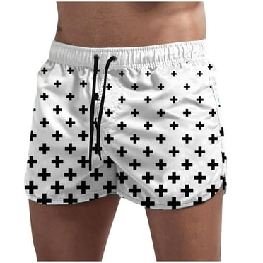 guisaled Summer Swim Trunks for Men Quick Dry Stretch Board Shorts Drawstring Low Waisted 5 Inch Inseam Swim Shorts Bathing Suits Deals Of The Week