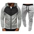 thumbnail image 1 of guisaled Sweatsuits for Men 2 Piece Hoodie Jogging Tracksuit Set Casual Athletic Long Sleeve Full Zip Workout Outfit Pullover Suit Set, 1 of 6
