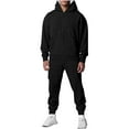 thumbnail image 1 of guisaled Sweatsuits for Men 2 Piece Sets Full Zip Hoodie And Jogger Pants Tracksuits Solid Long Sleeve Oversized Athletic Outfits, 1 of 7