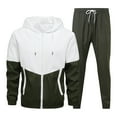 thumbnail image 1 of guisaled Sweatsuits for Men Big And Tall Tracksuits 2 Piece Set Full Zip Up Hoodie Jacket Waterproof Casual Jogging Sport Workout Suits, 1 of 8