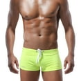 thumbnail image 1 of guisaled Swim Jammers Men Square Leg Quick Dry Swim Trunks Athletic Training Durable Competition Team Compression Swim Briefs Clothing, 1 of 5