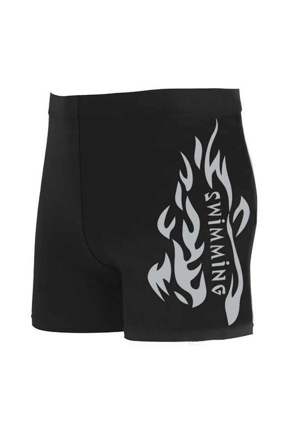 Swim Jammers for Men Athletic Compression Training Swim Trunks Quick Dry Square Leg Durable Water Resistant Swim Shorts