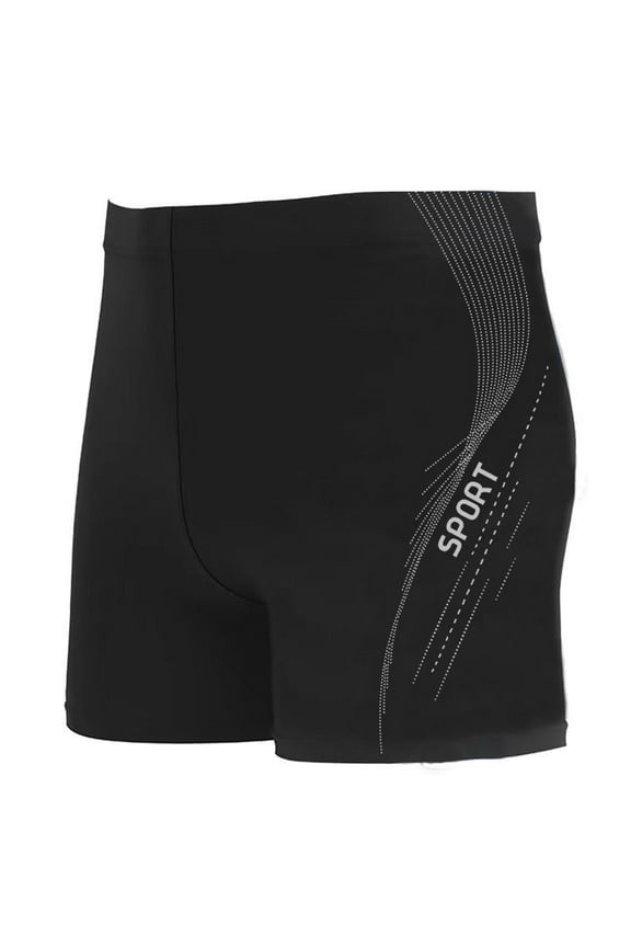 Swim Jammers for Men Athletic Compression Training Swim Trunks Quick Dry Square Leg Durable Water Resistant Swim Shorts