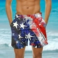 thumbnail image 1 of guisaled Swimming Shorts Men American Flag Swimming Trunks for Men Quick Dry Elastic Waisted Swim Shorts Lightweight Vacation Holiday Board Shorts, 1 of 6