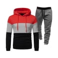 thumbnail image 1 of guisaled Tracksuit 2 Piece for Men Long Sleeve Colorblock Hoodies And Sweatpants Sets Athletic Casual Jogging Sweatsuits, 1 of 2