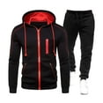 thumbnail image 1 of guisaled Tracksuits for Men Set Full Zip Hoodies Jogging Pants Sweatsuits Long Sleeve Warm Comfy Workout Athletic Sportswear Outfits s, 1 of 3