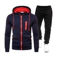 thumbnail image 1 of guisaled Tracksuits for Men Set Full Zip Hoodies Jogging Pants Sweatsuits Long Sleeve Warm Comfy Workout Athletic Sportswear Outfits Savings, 1 of 3
