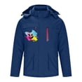 thumbnail image 1 of guisaled Trendy Heated Coat for Men Women Hooded Printed Windproof Warm Winter Jacket Soft Shell Waterproof Heating Jackets, 1 of 5