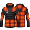 thumbnail image 1 of guisaled Unisex Heated Hoodie, Mens Heated Jacket 21 Heating Zones Heated Coat Detachable Hood Heated Coat wiht 4 Heating Levels Friday Deals 2024, 1 of 9