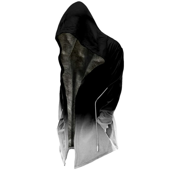 guisaled Winter Coat for Men Fleece Lined Fashion Printed Loose Fit Warm Jacket Zip Up Long Sleeve Padded Thicken Casual Coats