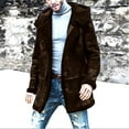 thumbnail image 1 of guisaled Winter Coats for Mens Fleece Lined Thickened Warm Long Jackets Padded Hood Windproof Plus Size Trendy Parka with Pockets, 1 of 6