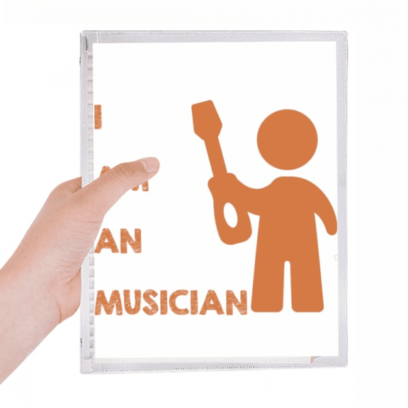 guitar musician music position notebook loose diary refillable journal statiry
