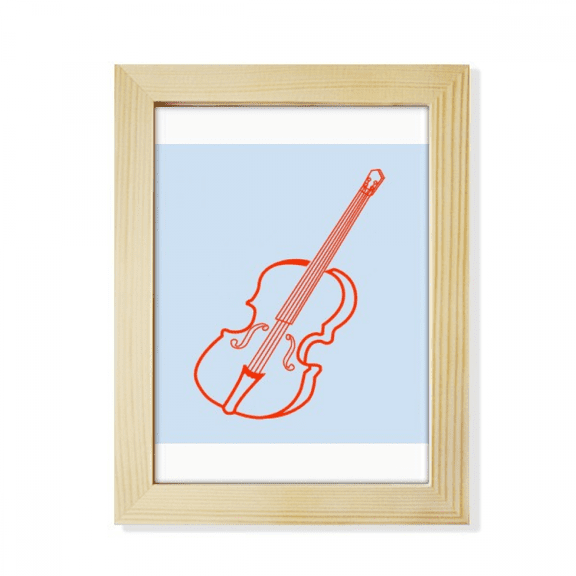 guitar sign desktop adorn photo frame display art painting wooden