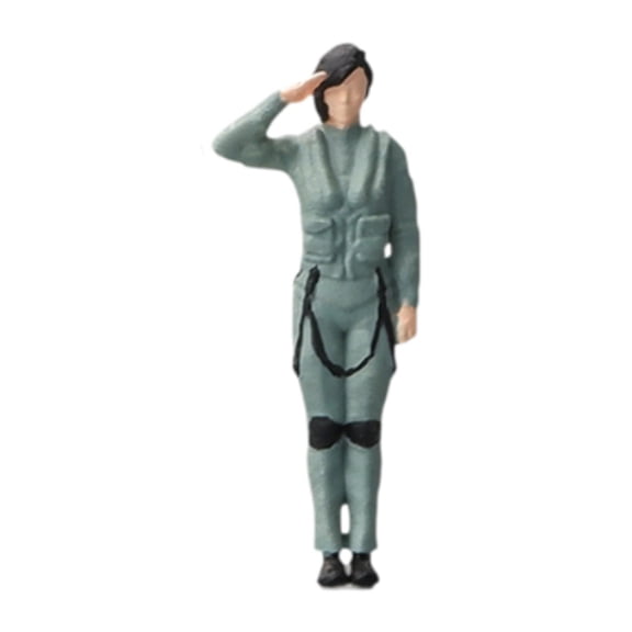 guohui 1/64 Scale People Figure Miniature Model for Photo Props Diorama Decor Female