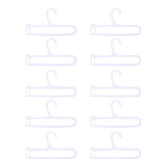 guohui 10 Pieces Mini Clothes Hangers Doll Clothes Hangers Dollhouse Wardrobe Accessory