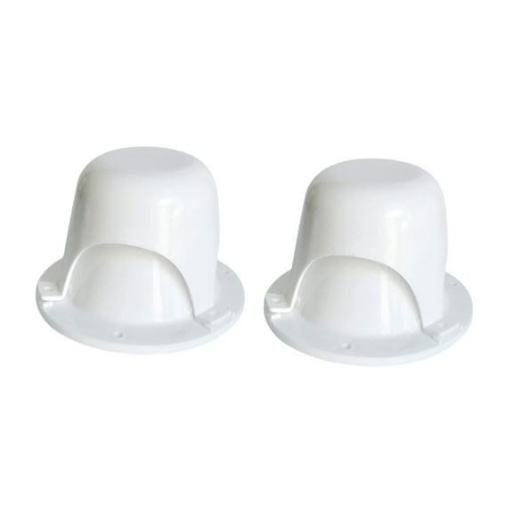 guohui 2 Pieces Generic RV Roof Vent Caps Practical Convenient RV Roof Vent Covers White
