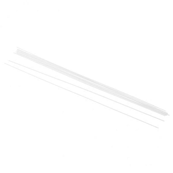 guohui 2 X 10 Pieces, Round, Solid Rod, Model Making, Building Material, 1 X 250 Mm , White, 2 Pcs