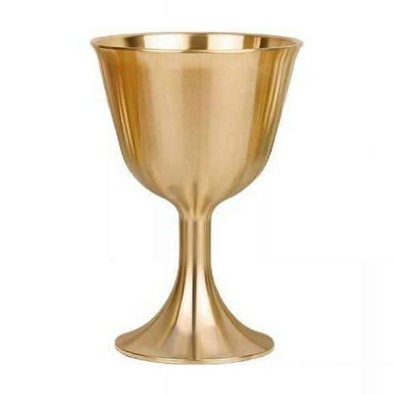 guohui 2xBrass Goblet Drinking Glasses Cup for Party Home Worship Buddha M 2 Pcs